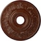 Ekena Millwork Vienna Medallion (Canopies up to 6 1/2"), 20"OD x 3 1/2"ID x 1 1/2"P, Burnished Mahogany Crackle CM20VIBMC - alternate 1